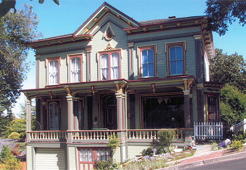 This is an impressive Victorian home in the town of Martinez, CA.  It is listed in the National Register of Historic Places